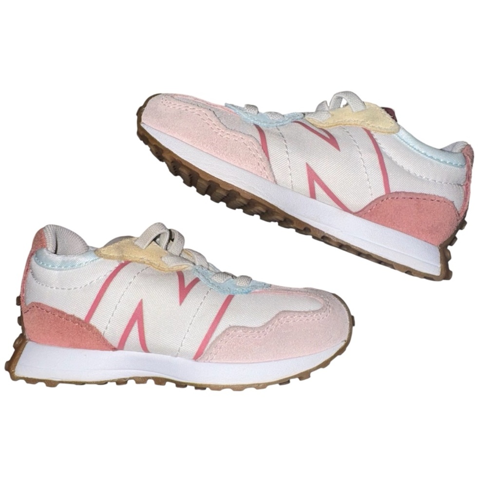 New Balance Pink and White Kids Sneakers
